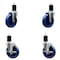 Service Caster 5'' Solid Poly Wheel Swivel 1-3/4'' Expanding Stem Caster Set 2 Brakes, 4PK SCC-EX20S514-SPUS-2-TLB-2-134 - alternate 1